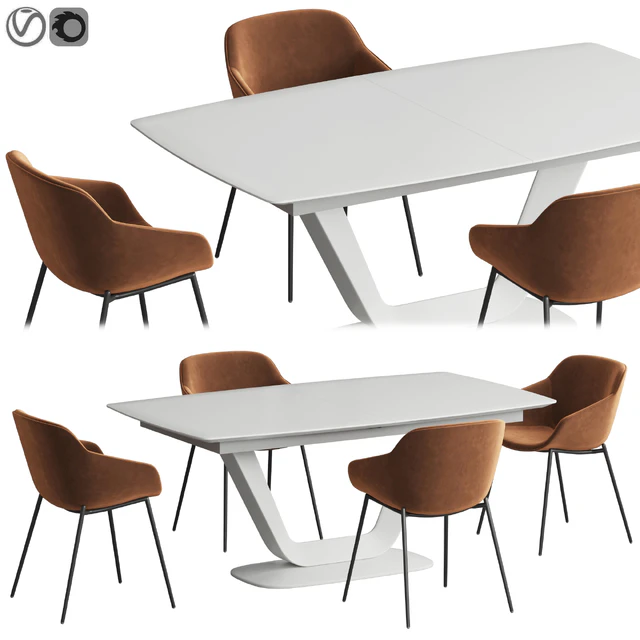 Alicante table Vienna chair Boconcept — Скачать