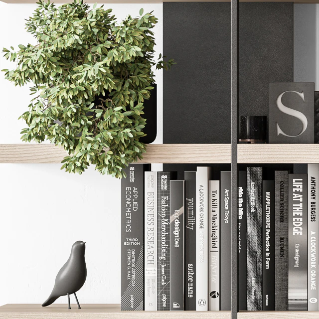 Wood and Metal Shelves Decorative - Rack Set 11 — Скачать