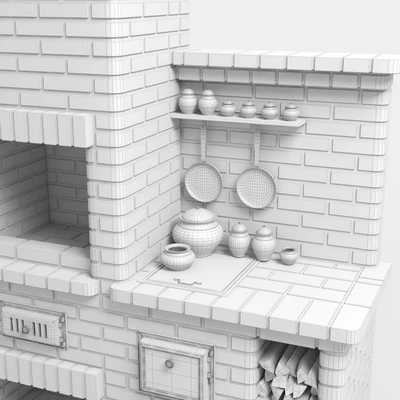 BBQ brick oven — Ver 2
