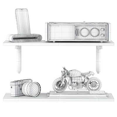 Decorative set shelves 01 — Вид 4