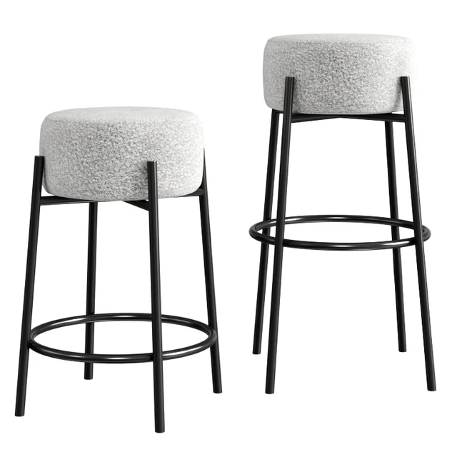 Cb2 Peg Upholstered Counter & Bar Stool — Descargar