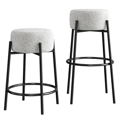 Cb2 Peg Upholstered Counter & Bar Stool — Descargar