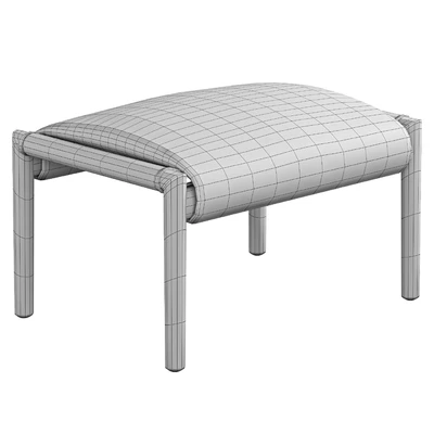 Leather footstool by Poltrona Frau — Вид 4
