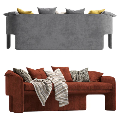 Sofa milo baughman — Ver 2