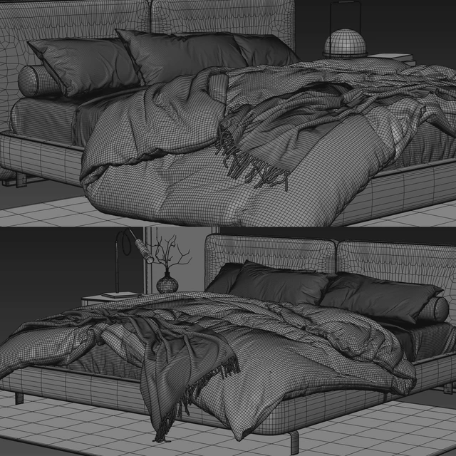 Minotti Tatlin Bed — Descargar