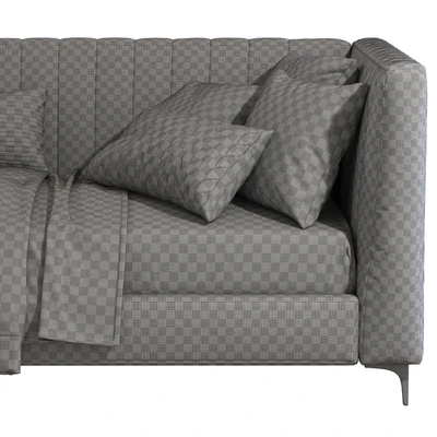 Bed sofa Avalon Channel Stitch Upholstered Daybed — Ver 3
