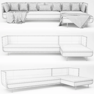 LUXURY CORNER SOFA — Ver 3
