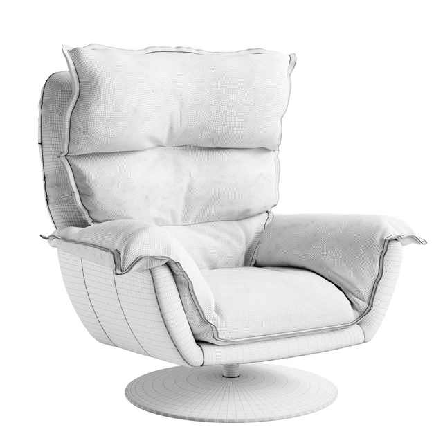 Dunn Leather Swivel Arm Chair — Скачать