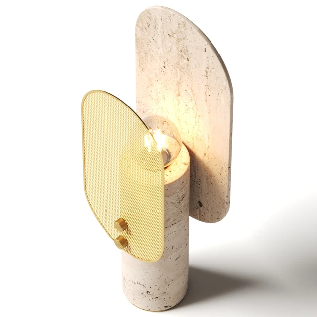 Saccal Design House Travertino Nostalgia Table Lamp — Descargar