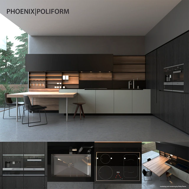 Kitchen Poliform Varenna Phoenix — Descargar