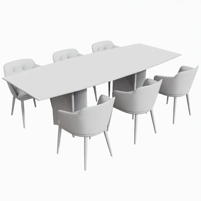 Porada Alan Botte Cristallo Table and Celine Chair — Descargar