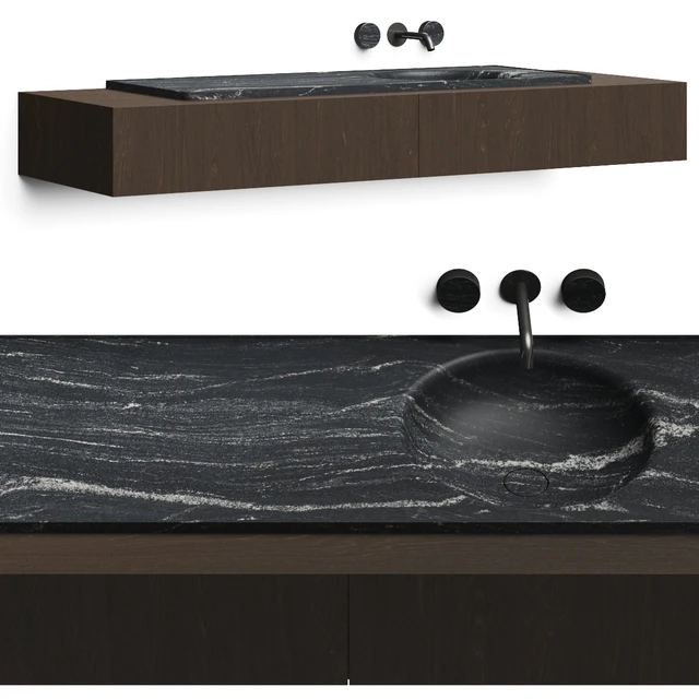 Boffi Floe Stone Encased Washbasin & Salvatori Spaghetti — Descargar