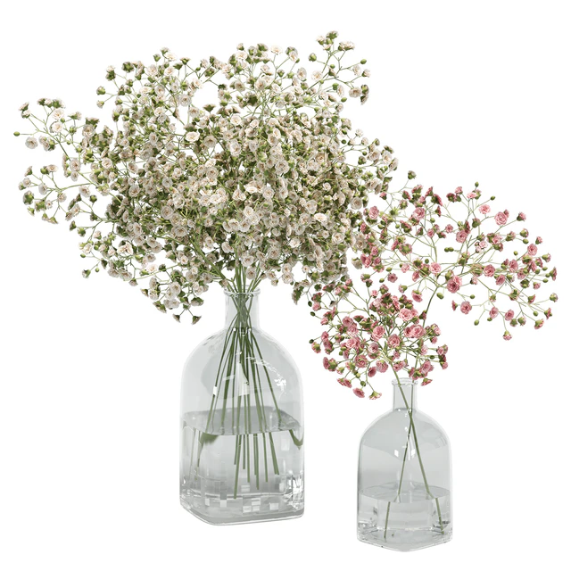 Flowers Bouquet In Glass Vase   02 — Descargar
