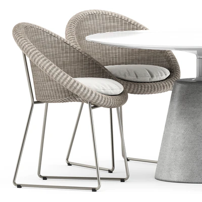 Gigi II Armchair by Janus et cie and Rock Table by Mdf Italia — Ver 4
