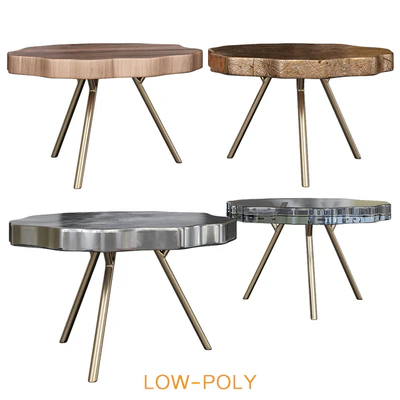 Trio Petrified Coffee Table — Ver 1