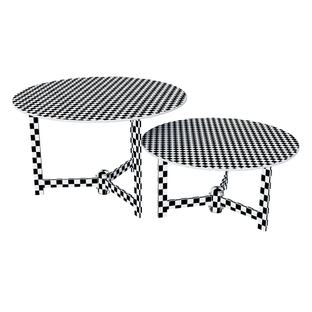 Halmar TWINS set of 2 coffee tables (gray / brown) — Descargar