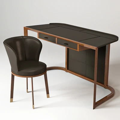 Giorgetti Ion Desk &amp; Ode Chair — Descargar