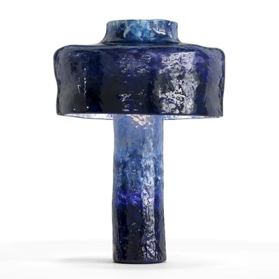 blue ceramic table lamp — download