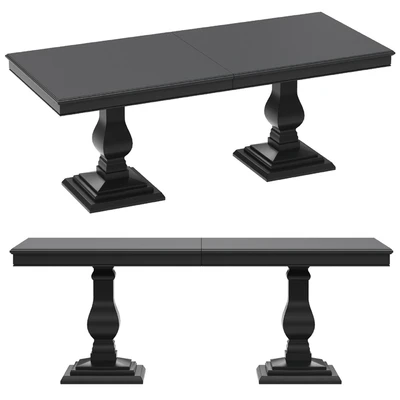 Dantone Home Rectangular folding dining table — Ver 1