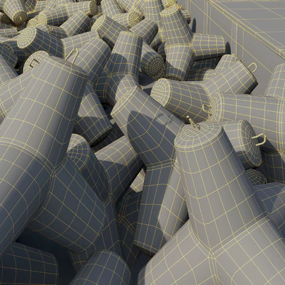 Fragment of the coast protection structure — Ver 3