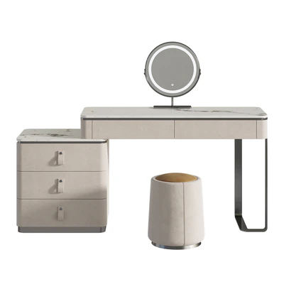 Lalume dressing table with makeup mirror — Ver 5