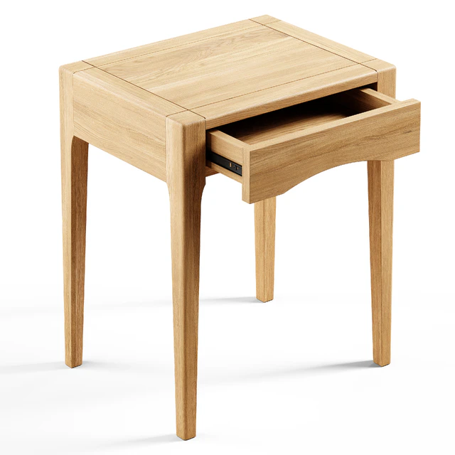 Zara Home - The oak wood bedside table with drawer — Скачать