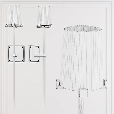 Restoration Hardware PAUILLAC TORCHE SCONCE Glass shade and Black — Ver 2