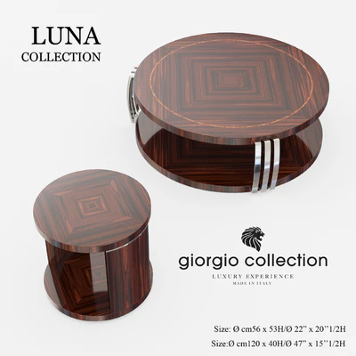 Set of round coffee tables Giorgio collectio, collection Luna — Ver 1
