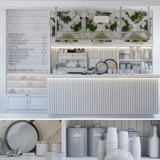 Coffee Shop. Vray — Descargar