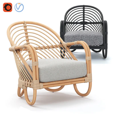 Crate&Barrel Etta Rattan Chair — Вид 1