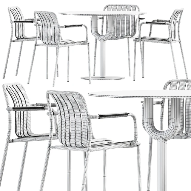 Piper Pedestal Table by DesignByThem and Trocadero Armchair by Talenti — Descargar