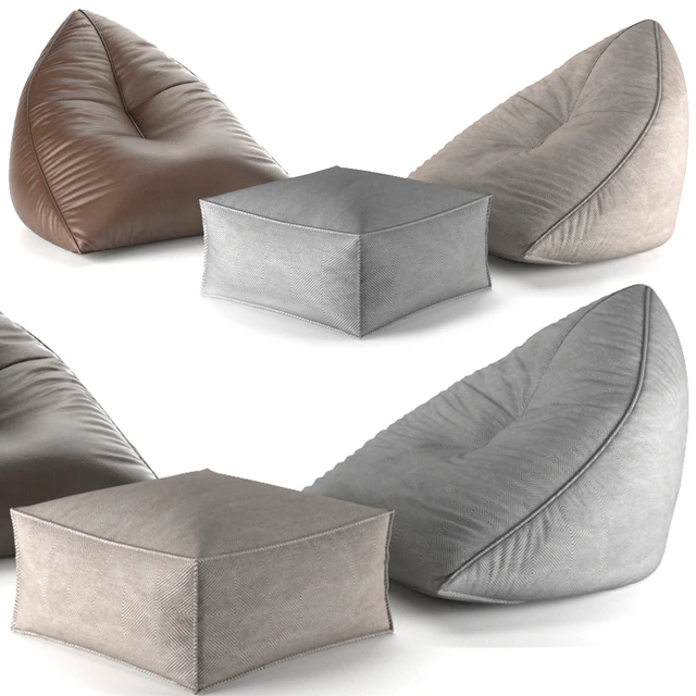 Набор пуфов SAIL POUF TAUPE — Скачать