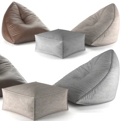 Набор пуфов SAIL POUF TAUPE — Вид 1