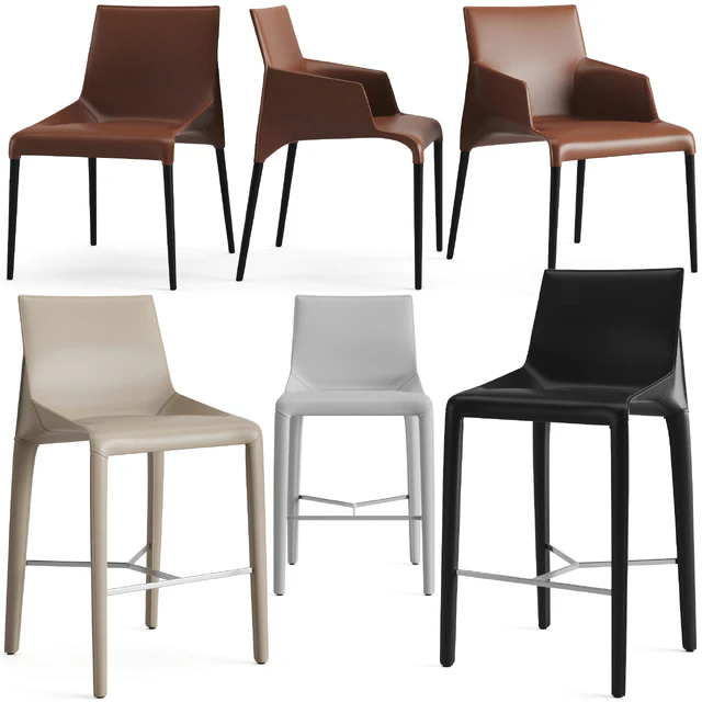 Poliform Seattle Dining Chair And Bar Stool — Скачать