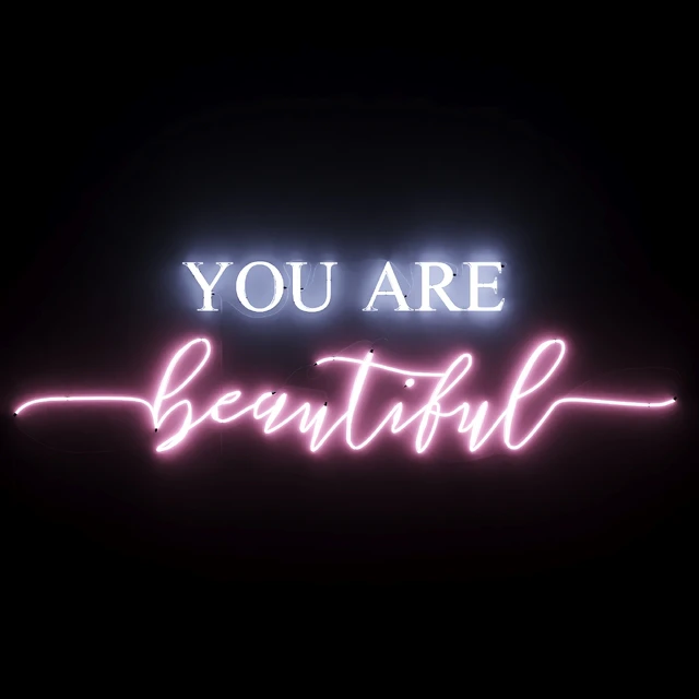 Neon Text 05 You Are Beautiful — Скачать
