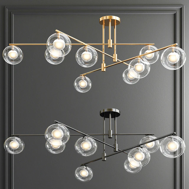 Orb Glass Shade Chandelier — Descargar