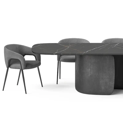 Bonaldo Mellow table and Alley chair — Ver 3