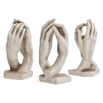 Hands Rodin sculpture — Ver 4