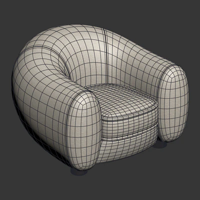 Maison Royere - Polar Bear armchair — Ver 5