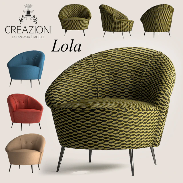 Кресло CREAZIONI Lola — Скачать