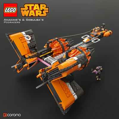 LEGO SW Anakin's & Sebulba's Podracers — Вид 2
