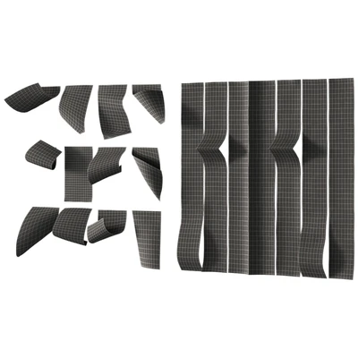 280 decorative wall art 12 metal wall sculptures P01 — Ver 3