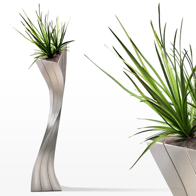 Floor vase with a plant — Descargar