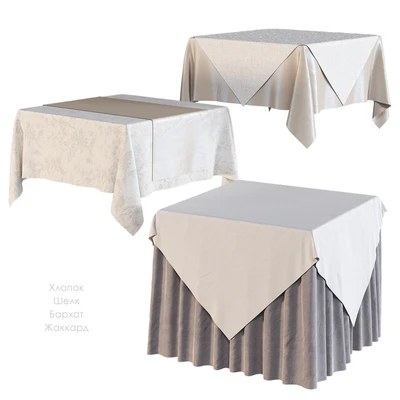 Tablecloth on a square table — Ver 1