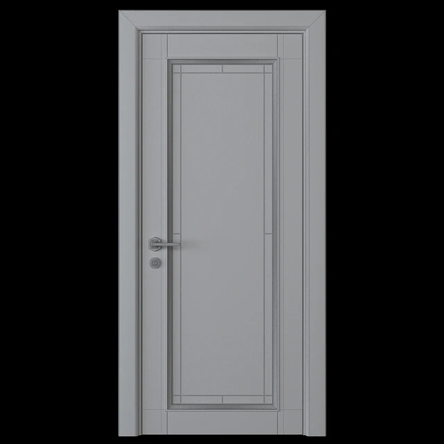 A door with a stained-glass window — Descargar
