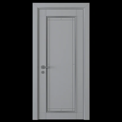 A door with a stained-glass window — Ver 2