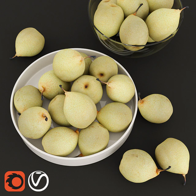 HD Realistic Japanese Pears — Скачать