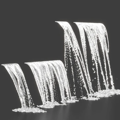 Water jets of waterfalls — Ver 4