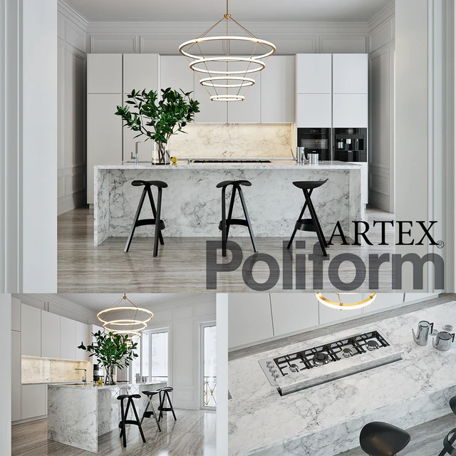 Kitchen Poliform Varenna Artex 4 (vray GGX, corona PBR) — Descargar