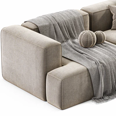 Narozna sofa modulowa ze sztruksu Lennon — Ver 3